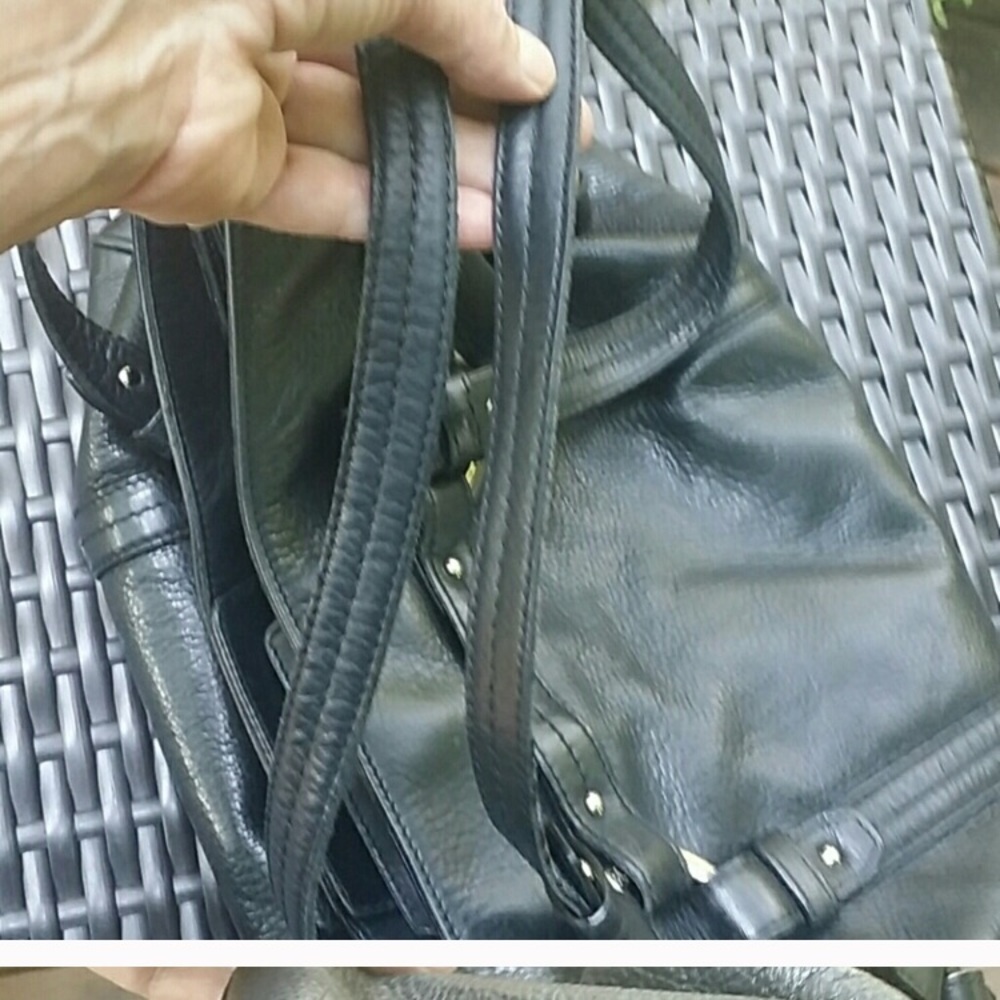 🔥🔥 BALLY black leather moto-style tote🔥🔥 - Picture 7 of 8